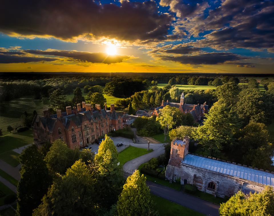 Golden hour — Wroxall Abbey grounds